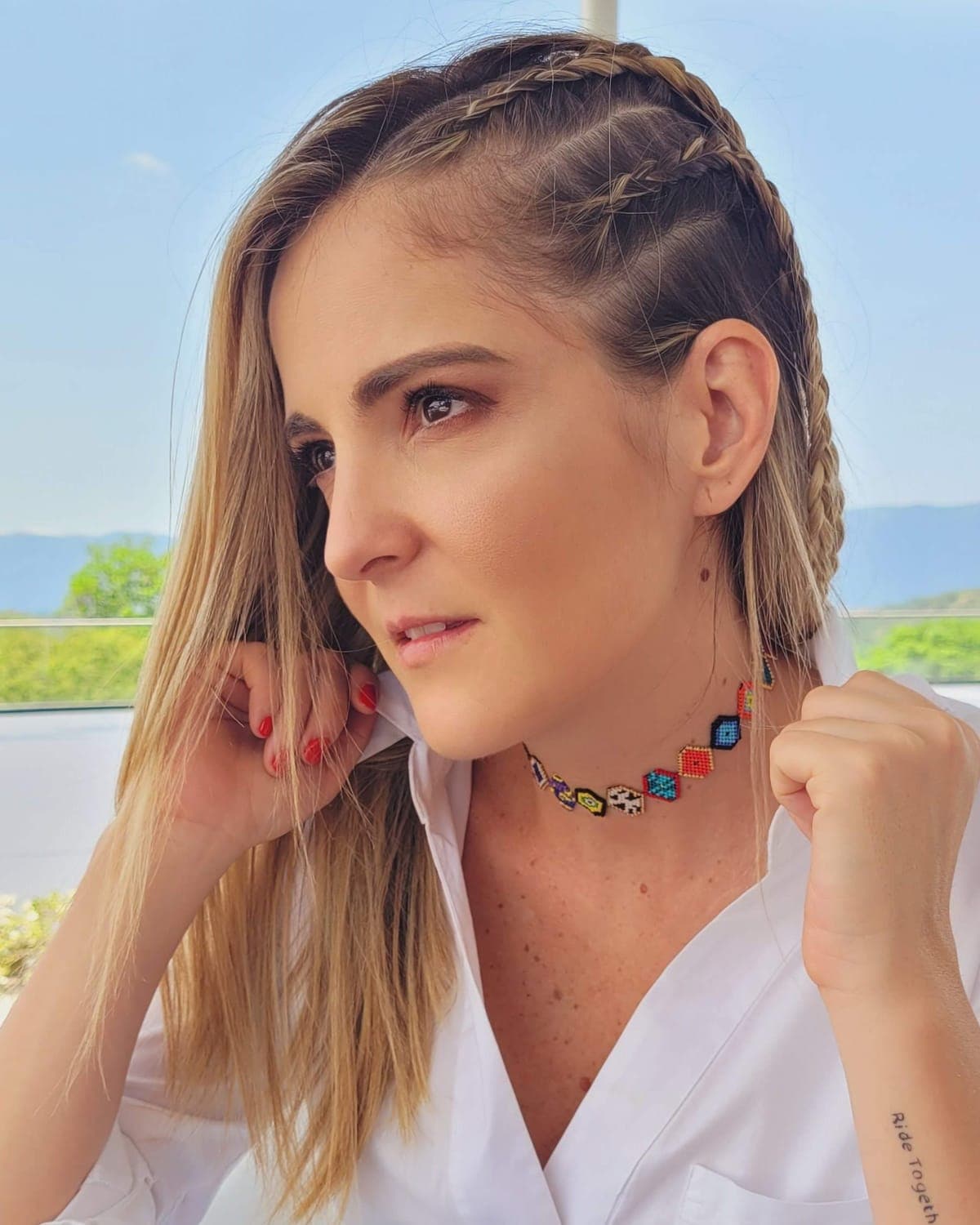Choker Rombos, collares tejido a mano en miyuki