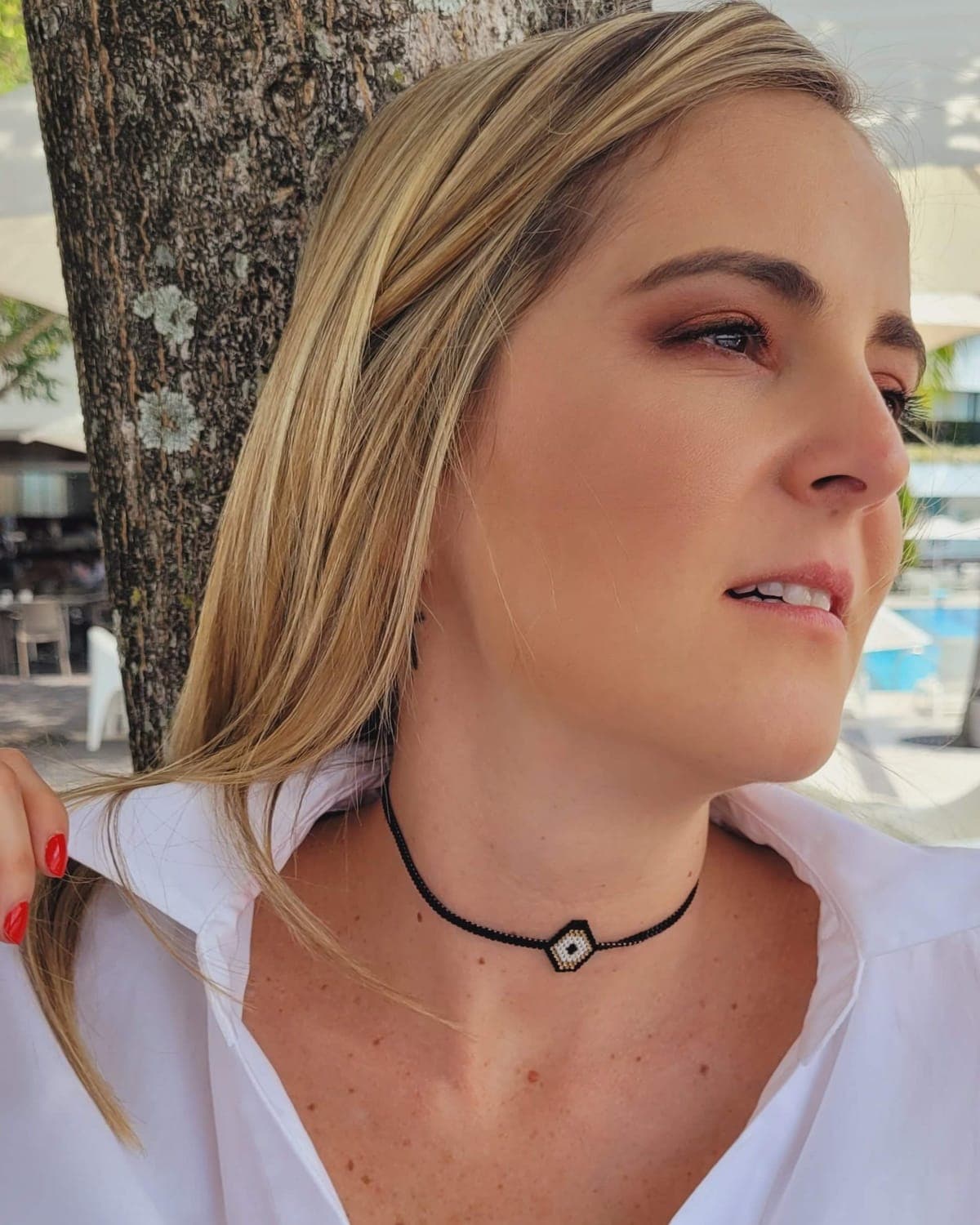 Choker Unicolor, collares tejido a mano en miyuki