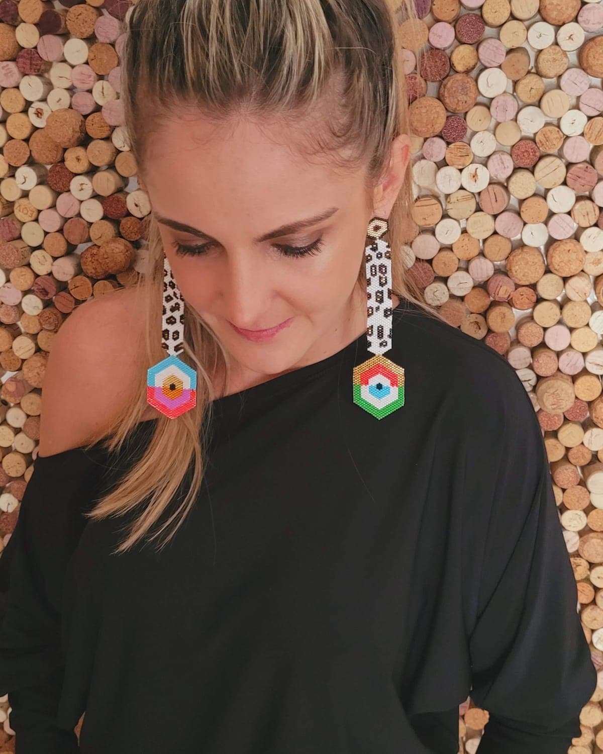Desigual, tejido a mano en miyuki