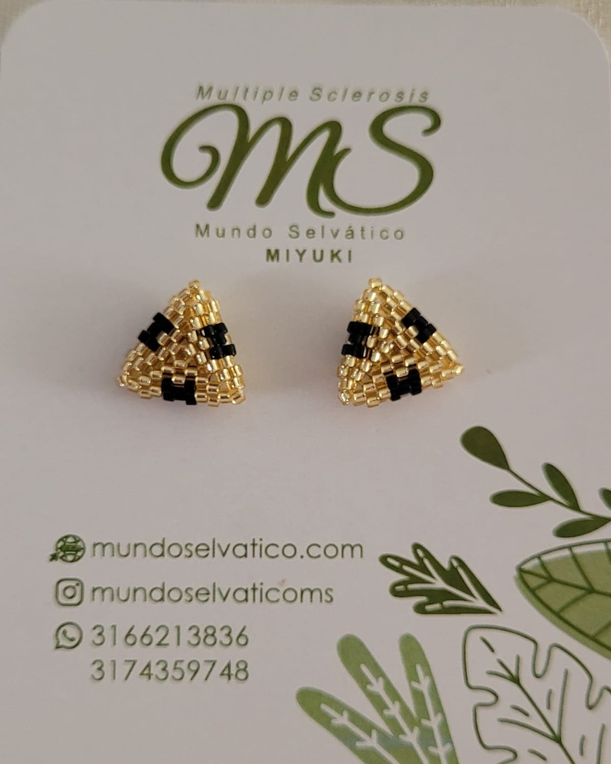 Mini Topos, tejido a mano en miyuki
