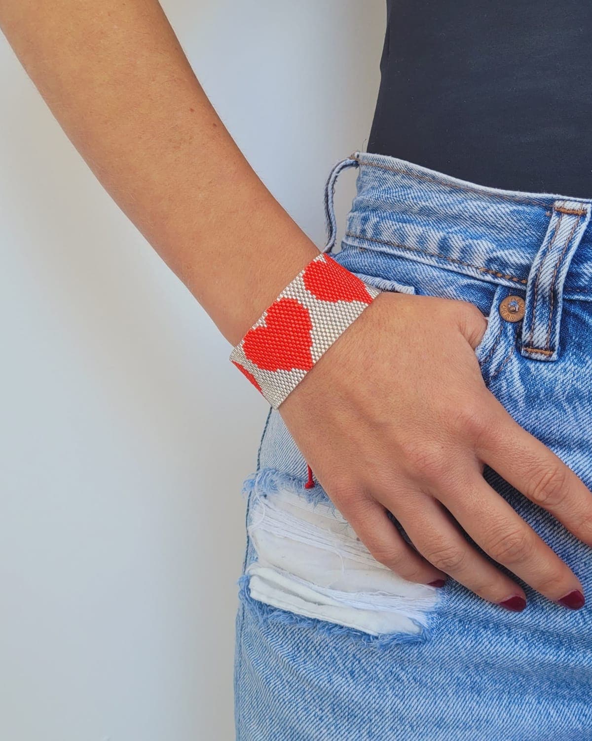 Pulsera Maxi Corazones, foto 2 de 3