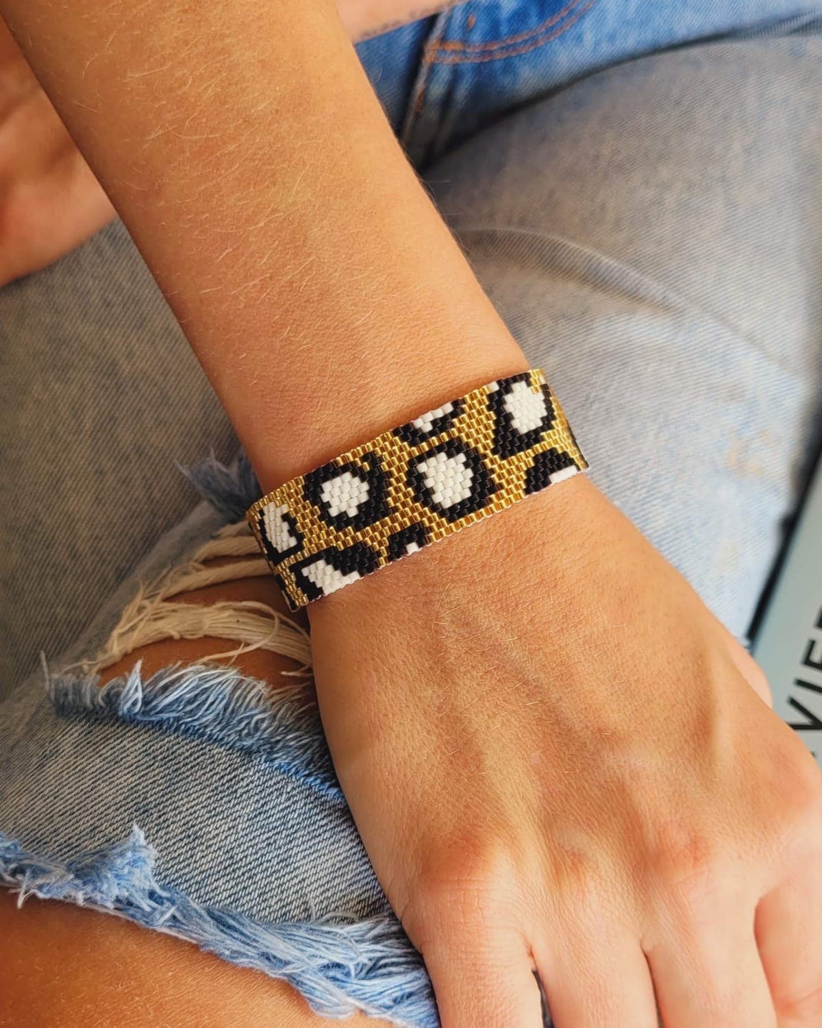 Pulsera Print, tejido a mano en miyuki