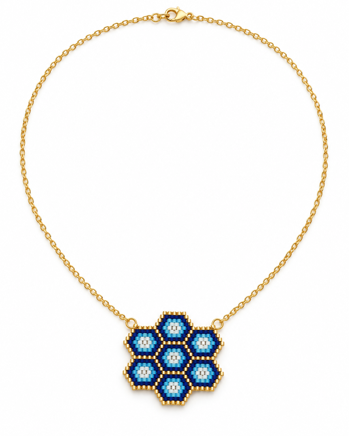Flor de Primavera, collares tejido a mano en miyuki