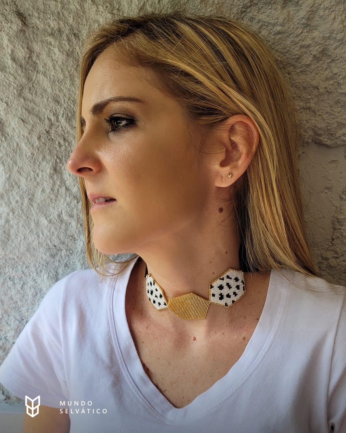 Choker Afrika, collares tejido a mano en miyuki